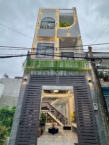 Nhà 3 tầng giáp Gò Vấp - HXH thông 6m - SHR đã hoàn công - nhà mới đẹp