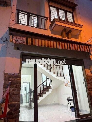 NHÀ ĐẸP HẺM 5M TÂN THÀNH QUẬN TÂN PHÚ, 1 TRỆT 1 LẦU ST, GIÁ 4.5 TỶ