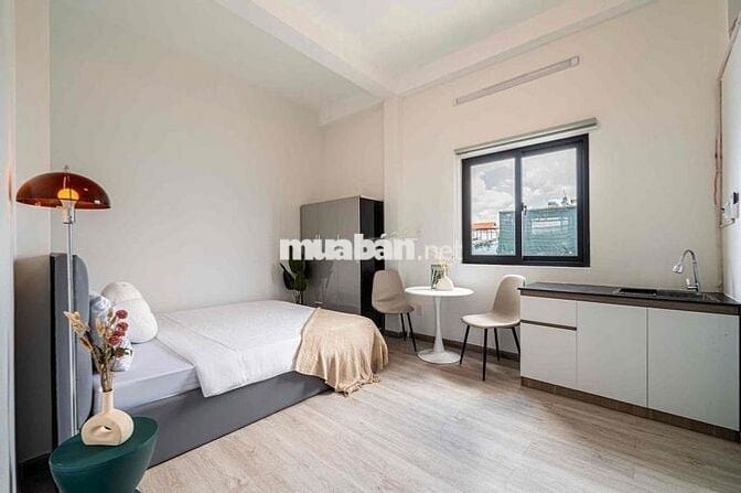CĂN HỘ STUDIO 32m2 FULL NỘI THẤT GẦN NGÃ TƯ HÀNG XANH CỬA SỔ ĐÓN NẮNG