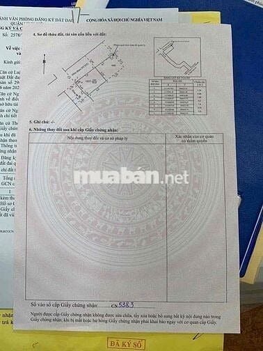 NỀN RẤT ĐẸP LỘ NHỰA 6M HẺM CẠNH CAP AN HOÀ VÀO 300m