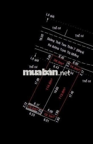 BÁN ĐẤT MẶT TIỀN NGUYỄN THỊ NGHÉ. ( TTT7 CŨ) KẾ TRƯỜNG C1. TAM ĐÔNG 2