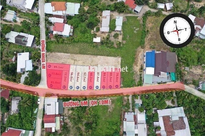 3 lô Lô Diên Phước mặt tiền đường Phước Tuy giá 768/lô