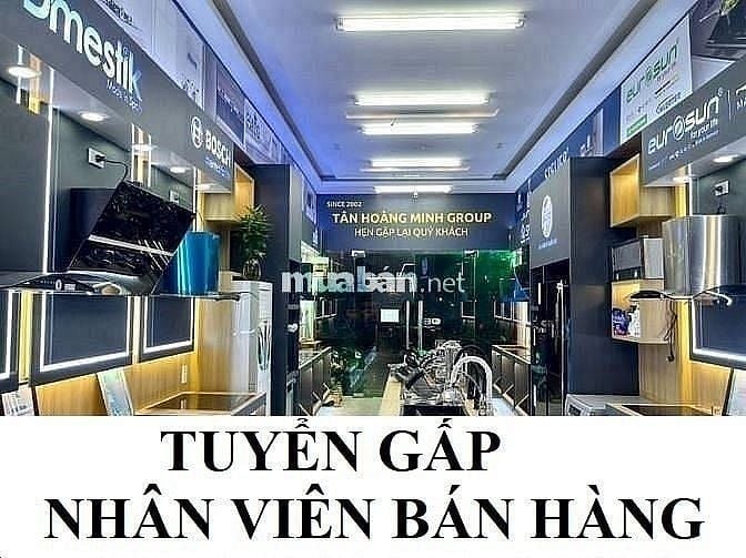 Tuyển gấp bán hàng bếp từ tại siêu thị, nam nữ, 20 - 45 tuổi, được ĐT