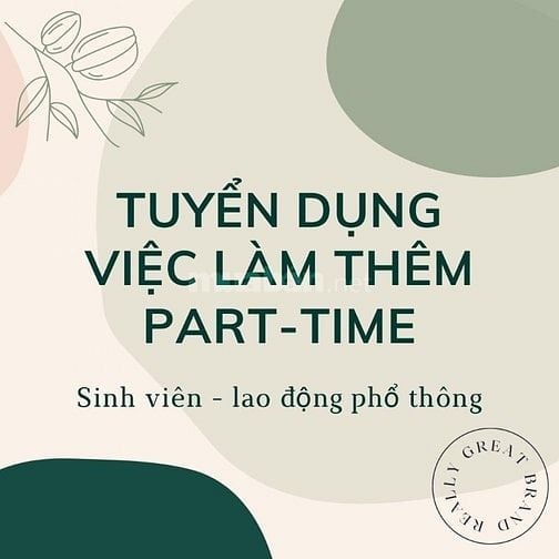 VIỆC LÀM NGAY, CÓ XOAY CA VÀ PARTIME FULLTIME TẠI HCM