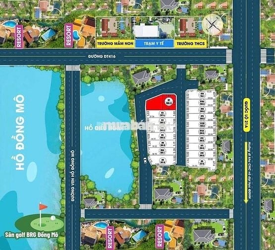 Đất thổ cư sẵn sổ Full thổ Đoài Phương - Hòa Lạc, Hà Nội