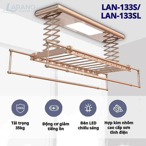 Giàn Phơi Thông Minh Điện Tử LAN-133S - Chính Hãng, Đa Năng
