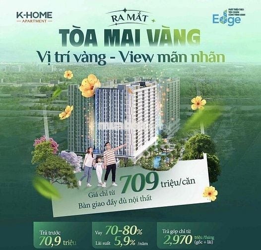 🏠 Căn hộ K-Home Apartment – Sở hữu ngay chỉ từ 778 triệu/căn