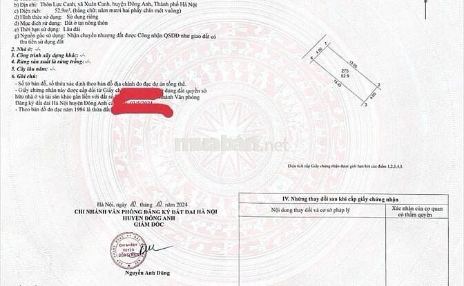 LÔ ĐẤT 52m² GẦN KHU TRIỂN LÃM QUỐC GIA, OTO VÀO, GIÁ TỐT.