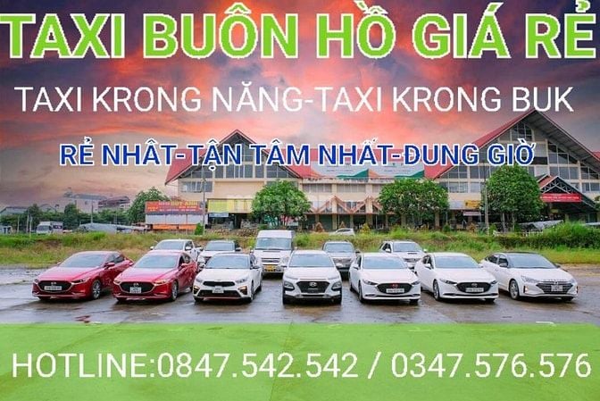 xe taxi buôn hồ daklak 0847 542 542 