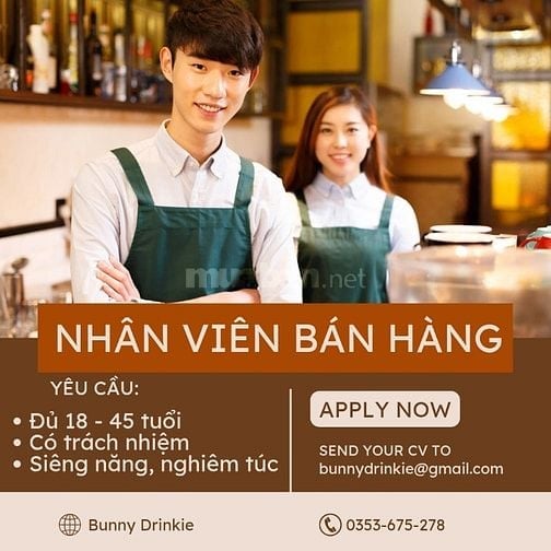 [Hot Job] Cần 04 nhân viên bán hàng Parttime / Fulltime Quận Tân Phú 