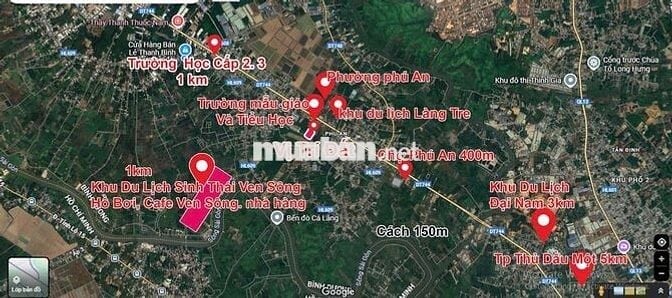(CẦN BÁN GẤP) Đất Tại Phú An-Bình Dương, Chính Chủ - Sổ Sẵn Giá 1Tỷ690