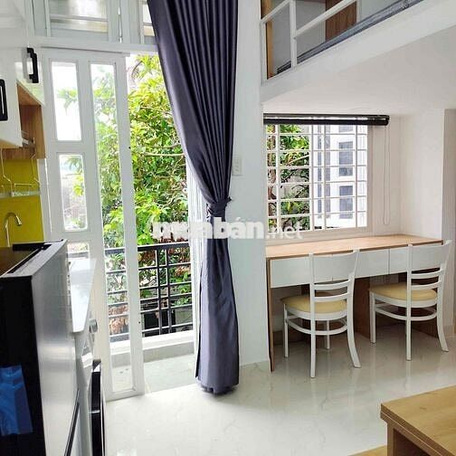 Phòng có gác full nội thất, 35m2 ngay Nguyễn Thị Huỳnh, gần sân bay