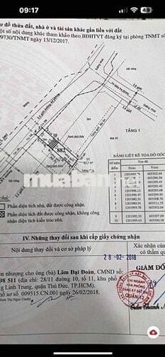Đất mặt tiền rạch An Phú Đông 10 diện tích 4 x23 đối diện trường đại h