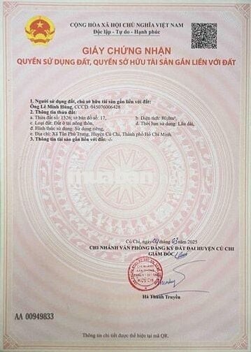 Bán nhà 1 trệt 2 lầu, Đ.Tỉnh Lộ 2, DT 80m2, giá 2,2 tỷ, sổ hồng riêng
