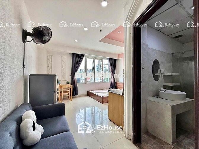 CHO THUÊ 1E STUDIO CỬA SỔ TRỜI VIEW KÍNH FULL NỘI THẤT NGAY AEON TP