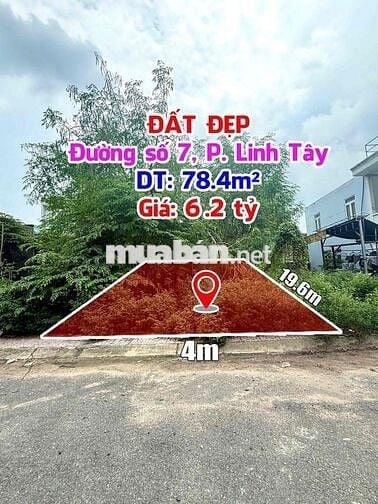 ✨🏡 BÁN ĐẤT ĐƯỜNG SỐ 7, P. LINH TÂY – GIÁ CHỈ 6.2 TỶ ✨