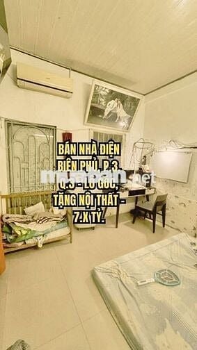 🏠 BÁN NHÀ ĐIỆN BIÊN PHỦ, P.3, Q.3 - LÔ GÓC, TẶNG NỘI THẤT - 7.X TỶ.