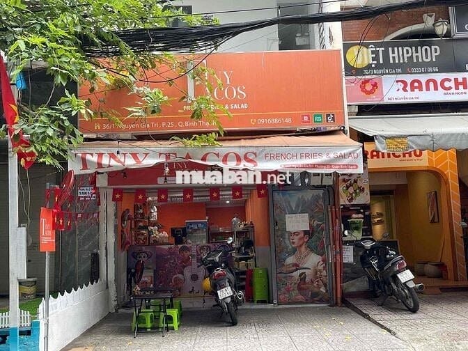 Cho thuê mặt bằng chính chủ ăn uống Nguyễn Gia Trí , Q.Bình Thạnh