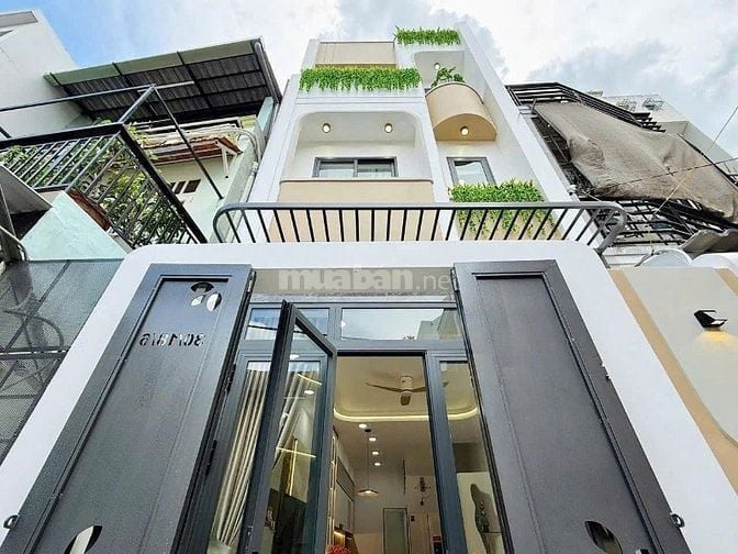 Chỉ 1 tỷ hơn đã nhận nhà 42.5m² Lê Quang Định, xây 1 trệt 3 lầu. SHR