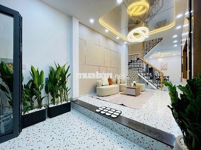 HXH 5m Bùi Hữu Nghĩa! Nhà(4x12m) 4 tầng mới cứng - gần chợ Bà Chiểu.