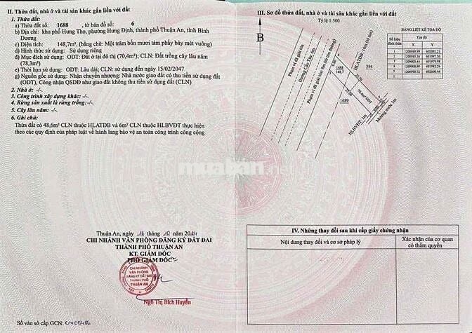 Bán Đất Mặt Tiền Đường Cầu Tàu Thuận An