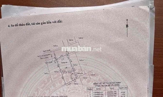 Bán Nhà Cũ Sát Mặt Tiền -Gần Chợ Bà Chiểu