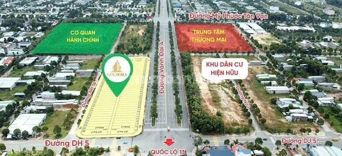 Suất nội bộ dự án Goldora Phường Thới Hòa - TP HCM 150m2 - chỉ cần 900
