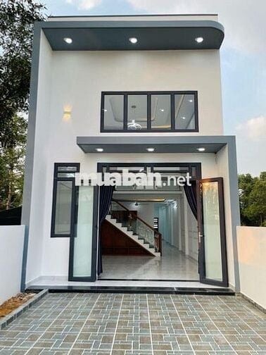 Bán nhà gác lửng gần trạm thu phí, sổ hồng riêng full thổ cư