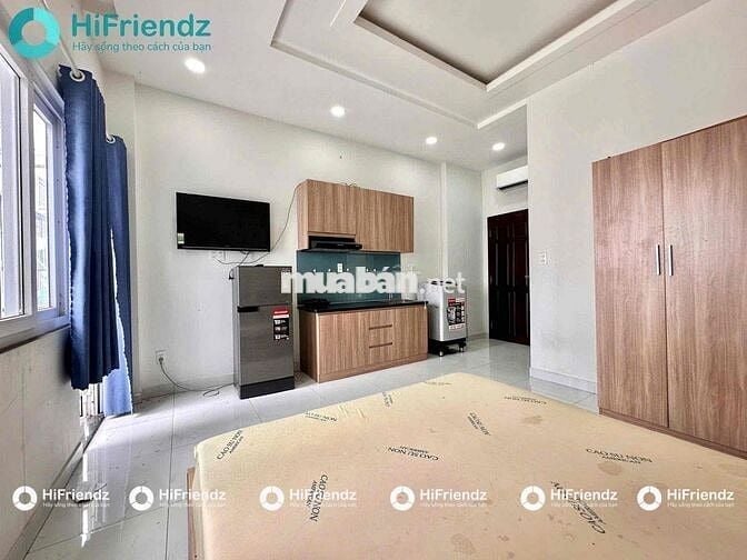 Phòng rộng 25m2 máy giặt riêng ngay khu bông sao