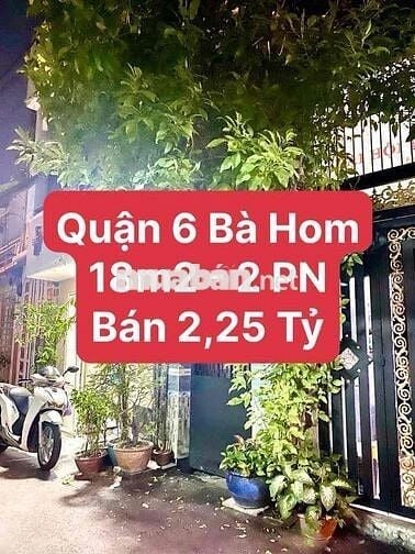 Quận 6 sổ hồng đẹp hiếm nhà bán