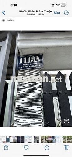Cho Thuê nhà ở 113A Huỳnh Tấn Phát