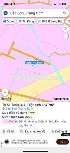 Đất Nền Sổ Riêng Bắc Sơn  Gần Quốc Lộ 1A Cần Bán Gấp