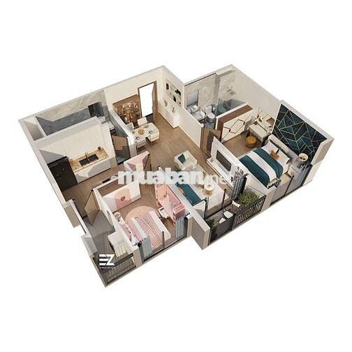 Tôi có căn hộ 2PN toà Zurich, tầng trung đẹp, ban công đông bắc thoáng