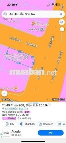 BÁN NHANH GÓC 2MT ĐƯỜNG LÊ VĂN QUÝ VÀ AN ĐỒN 6.(251M2)