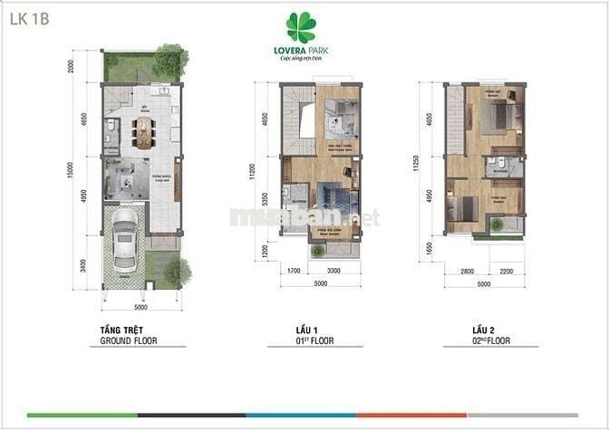 Nhà phố 1 trệt 2 lầu Lovera Park - Hoàn thiên bên ngoài - Giá 6,7 tỷ