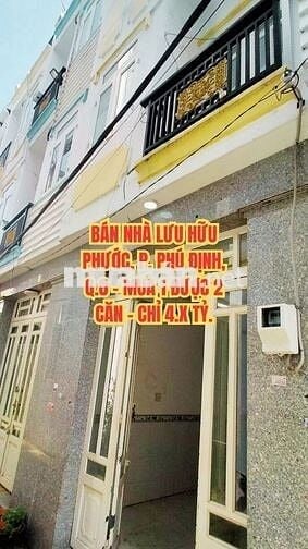🔥 BÁN NHÀ LƯU HỮU PHƯỚC, P.15, Q.8 - MUA 1 ĐƯỢC 2 CĂN - CHỈ 4.X TỶ.