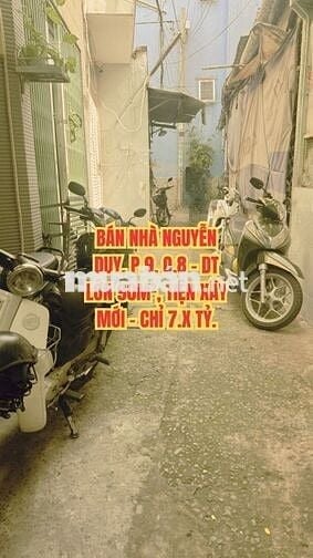 🔥 BÁN NHÀ NGUYỄN DUY, P.9, Q.8 - DT LỚN 90M², TIỆN XÂY MỚI - CHỈ 7.X