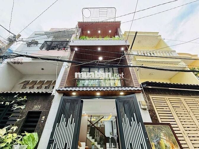 Xe hơi ngủ trong nhà - Nguyễn Văn Đậu gần Đh VLU - 5 Tầng - Nở Hậu