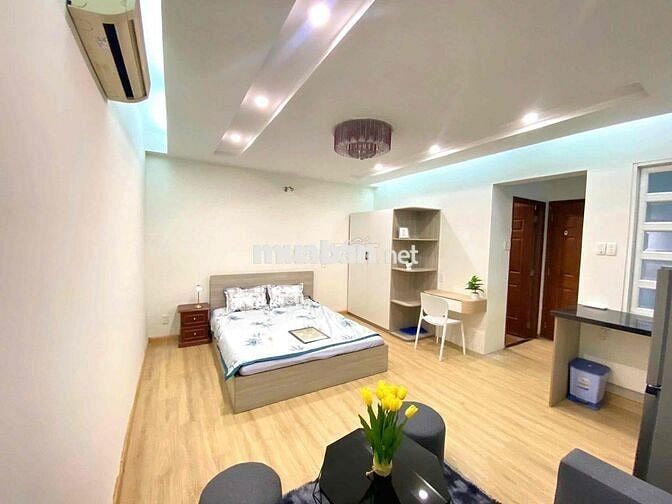 CHO THUÊ CĂN HỘ STUDIO FULL NỘI THẤT CAO CẤP 40m2 GẦN CV GIA ĐỊNH