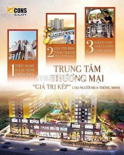 Bcons Solary, liền kề Metro, 3 tầng TTTM ngay dưới nhà căn 2PN,