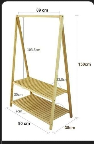 Cần bán kệ gỗ chữ A 90x150x38cm