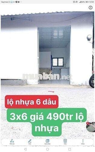 BÁN NHÀ CẤP 4 18M2 MỚI ĐẸP HẺM XE HƠI 8M HẺM 6 DẪU GẦN NGÃ 4 QL50