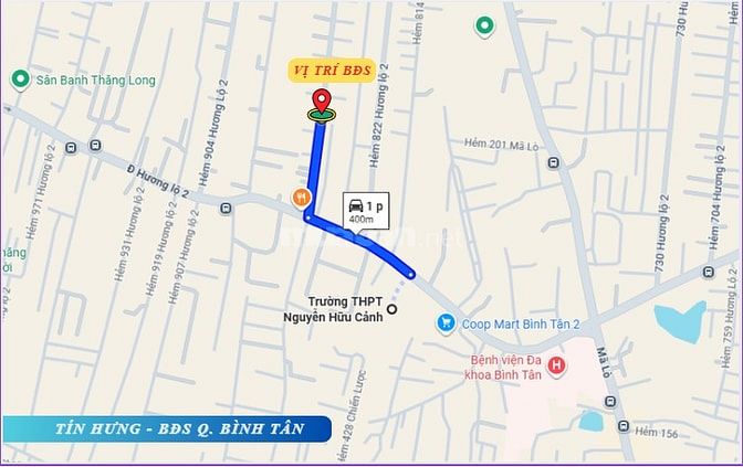 Bán nhà mới hẻm 840/ Hương Lộ 2, DT 4 x 8m, 3.5 tấm, 4.35 tỷ.
