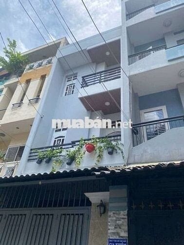 Hẻm xe hơi 1 sẹc phường 16 gò vấp -4x13m -3 tầng -3 phòng ngủ - 6.4 tỷ