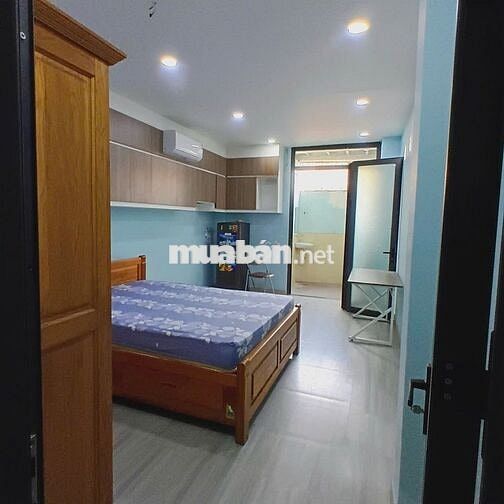 CĂN HỘ STUDIO TÁCH BẾP, FULL NỘI THẤT, 30M2, CỬA SỔ LỚN