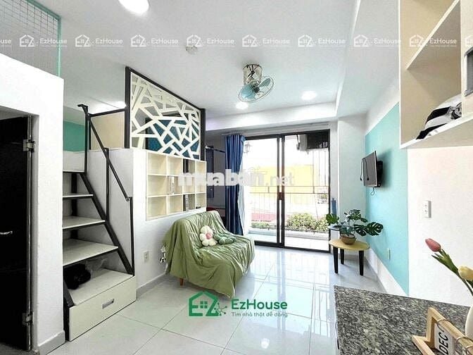 CHO THUÊ STUDIO BAN CÔNG FULL NỘI THẤT KẾ BÊN ĐH HUIT - HỒ ĐẮC DI