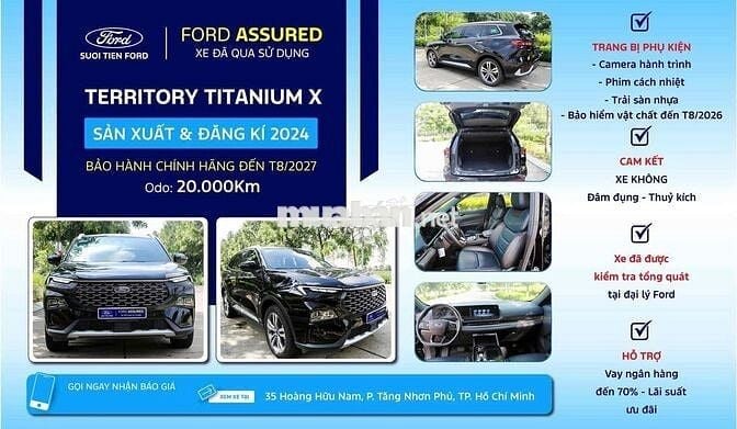 Ford Territory 2024 Titanium X 1.5 AT - 20000 km