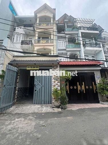 Nhà phố 4m x 20m. 4 tầng MT hẻm nhựa 973/Nguyễn Ảnh Thủ Đang thuê 20tr