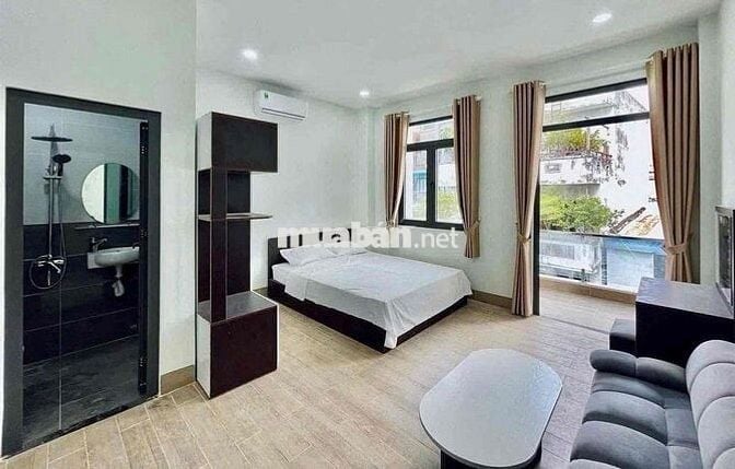 Căn hộ studio ban công full nội thất