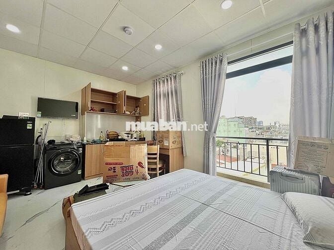 ⚜️Studio Ban Công Máy Giặt Riêng Thang Máy Bảo Vệ Gần Cầu Sài Gòn